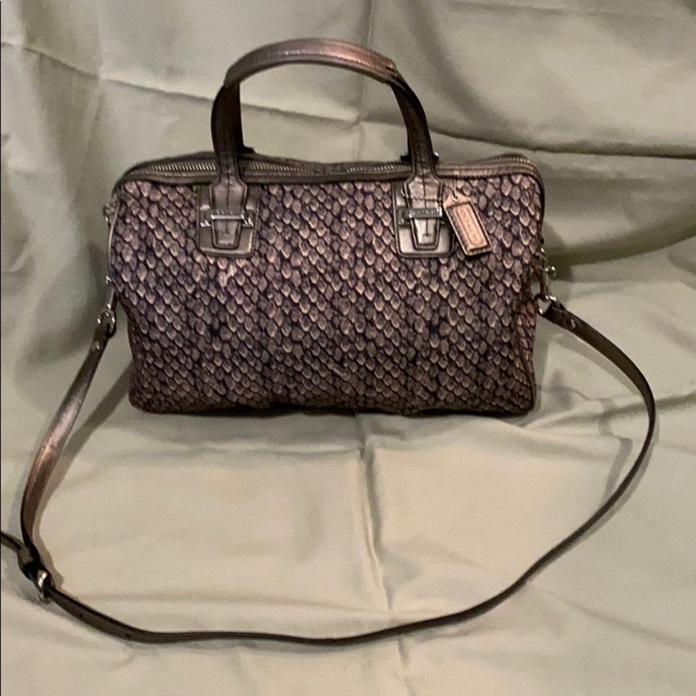 Coach snake print purse.